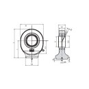 Hydraulics-Joint Head WS 17 C for shaft diameter 17 mm