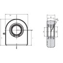 Hydraulics Joint Head WS 17 N 17 mm for welding