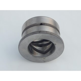 Steel bushing with collar 40x55/70x55 grease groove inside/outside