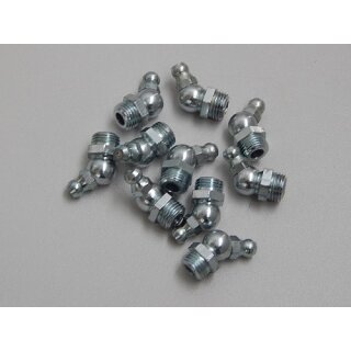 5 piezas lubrificador conico H2 M8x1 cabzea 45° hexagonal cincado DIN 71412