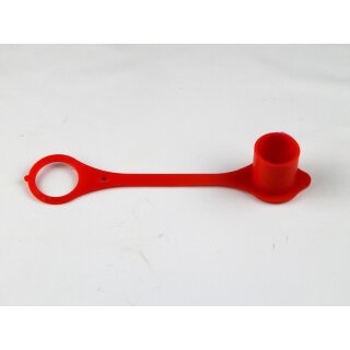 Staubschutz für Hydraulikkupplung Steckkupplung Stecker Baugröße 3 gerade Lasche