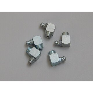 Lubrificador conico H3 M8x1 forma C=90° cuadrado cincado DIN 71412