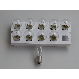 10 pcs. Ampoule P21W 12V 21W BA15s