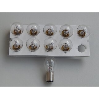 10 pcs. light bulb P21/5W 24V 21/5W BAY15d