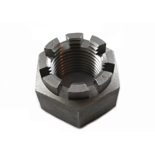 Kronenmutter M64x6 DIN 935-1, 6 Stahl blank