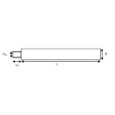 Gewindebolzen Gewindewelle 70x600 mit Mutter,...