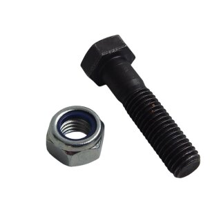 Hexagonal head screw M14x45 with self-locking nut