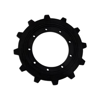 Antriebsrad mit 12 Zähnen und 9 Schraublöchern, 204mm Innendurchmesser