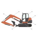 Farbe für Kubota KX 080-3