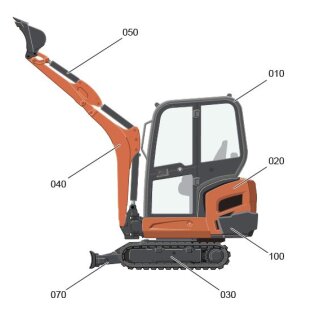 Farbe für Kubota KX 019-4