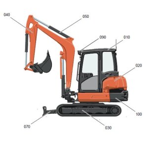 Farbe für Kubota KX 037-4
