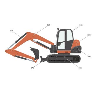 Farbe für Kubota KX 080-4(a)