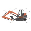 Farbe für Kubota KX 080-4(a)