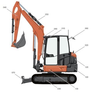 Farbe für Kubota KX 060-5