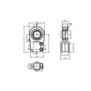 Hydraulique Gelenkkopf WGAS25 klemmbar schwere...