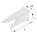 Excavator Tooth double-point System Cat / Caterpillar...