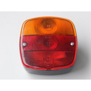 Hella Rückleuchte Heckleuchte Schluß-Brems-Blinkleuchte 120x120 mm E1 213, E1 43331