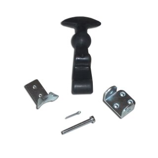 Soporte del cápo goma 125 mm completo